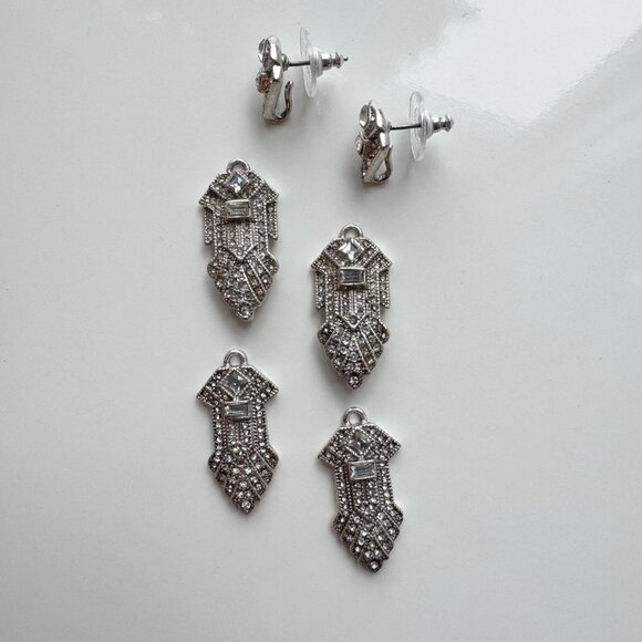 Elegant Stella & Dot Casablanca chandelier earrings - convertible to 3 lengths! - Picture 6 of 7